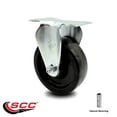 thumbnail image 2 of 4 Inch Phenolic Wheel Rigid Top Plate Caster Service Caster Brand, 2 of 2