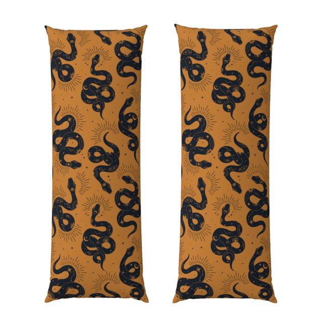 Fotbe Snake Funda para Almohada Corporal con Diseño, Funda de Microfibra Ultrasuave de 20x54 Pulgadas, Ropa de Cama Elegante