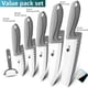 thumbnail image 3 of Myvit Ceramic Knives Set, Knives de Cocina de Cerámica de 6 Piezas con Tapas, Cuchillo de chef de 6", Cuchillo de Pan Dentado de 6", Cuchillo Paring de Frutas de 5",4",3" y Pelador, 3 of 5