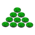 thumbnail image 1 of 10uds M6x1.0 Verde Tornillo Montaje Advertencia Reflector para Motocicleta Bicicleta, 1 of 1