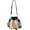 B-black, variant on Women Straw Drawstring Bucket Purse Small Tote Shoulder Handbag Hollow Out Cross-body Bag for Summer,Beach