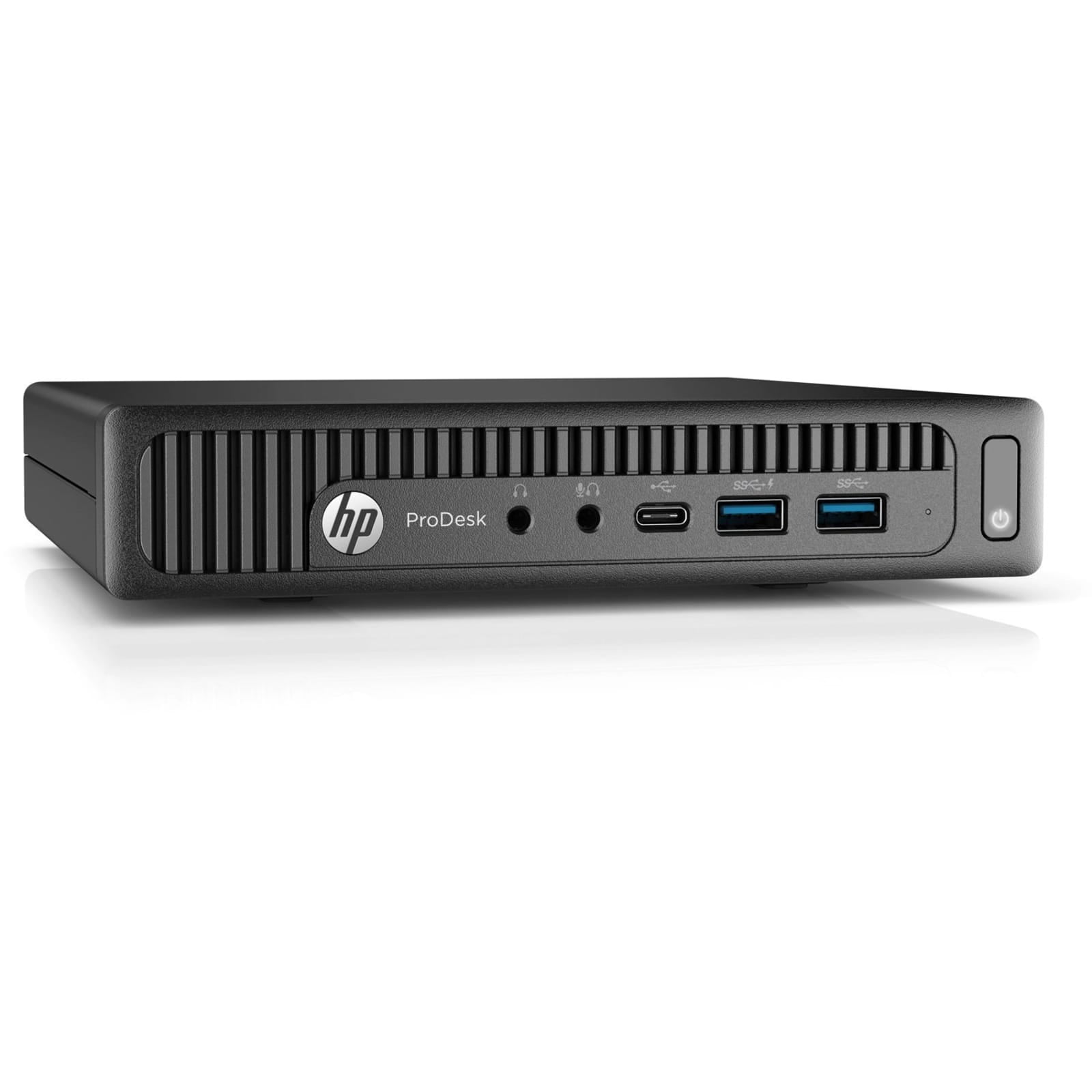 Restored HP ProDesk 600 G2 Mini Desktop | Core i7 - 6700 - 512GB SSD Hard Drive - 32GB RAM | 4 cores @ 4 GHz Win 10 Pro Black