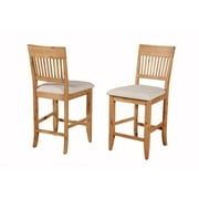 August Grove Iseminger Wooden Bar Stool (Set of 2)
