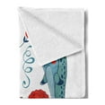 thumbnail image 2 of Narwhal Soft Flannel Fleece Throw Blanket, Pop Culture Phrase with Unicorn of the Ocean Design Colorful Cartoon Character, Cozy Plush for Indoor and Outdoor Use, 70" x 90", Multicolor, by Ambesonne, 2 of 5
