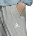 thumbnail image 3 of adidas Essentials Single Jersey Tapered Cuffed Pants (Mens, Medium Grey Heather, 3XLT, One Size), 3 of 3