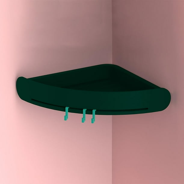 Ganchos para colgar en la ducha, estante de almacenamiento para bañera de esquina, estante organizador, estante de almacenamiento de pared, estante de almacenamiento creativo.