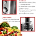 thumbnail image 6 of Wide Mouth Extractor Juice Machine with Dual Speed Centrifugal Stainless Steel Juicer, 3.5 Cup, Chrome Silver, 6 of 9