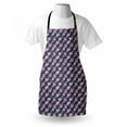 thumbnail image 3 of Garden Art Apron Pattern with Rows of Abstract Pink Asters Romantic Garden Botany, Unisex Kitchen Bib Apron with Adjustable Neck for Cooking Baking Gardening, Dark Slate Blue Rose Blush, by Ambesonne, 3 of 3
