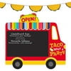 Fiesta Party Supplies and Decorations for Cinco De Mayo and Mexican Theme Parties (Taco Truck Chalkboard Table Easel and Taco Garland Hanging Banner)