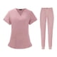 thumbnail image 3 of Conjunto de uniforme de enfermería para hombre y mujer, ropa de trabajo de enfermera, uniforme de enfermería para cosmetología SPA rosa Yuyangstore  Uniformes de trabajo, 3 of 8
