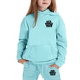 thumbnail image 5 of CAIXIA Girls Clothes Fall 10-12 Girls Hoodies Outfits Sweatshirt Cargo Sweatpants Set 2 Piece Bow Graphic Cotton Girls Tracksuit Athletic Girls Sweatsuit Set Fall Winter Fashion Clothing, 5 of 5