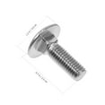 thumbnail image 4 of WHAMVOX 30 Pcs Boulons de Chariot en Acier Inoxydable pour Usage Intérieur avec Tête Ronde en Forme de Bôme, 4 of 7