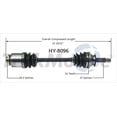 thumbnail image 2 of TrakMotive Manufacturer Part #: HY-8096 CV Axle Shaft, 2 of 2