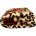 New Solaron King Size Flower Leopard Korean Mink Blanket