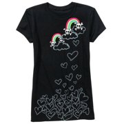 Juniors' Skull and Hearts Tee