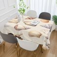 thumbnail image 2 of Yayeee Tablecloths 54" x 72" Rectangle Wrinkle Resistant Party Table Cover, Watercolor Seashells, 2 of 8