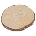 thumbnail image 3 of Wood Circles Irregular Unfinished Wood Circles Easy To Carve Natural Pine Wood Unfinished Wood Slices Wood Slices With Bark  For Pyrograph 22.5x23cm/8.9x9.1in, 3 of 8