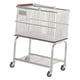 thumbnail image 3 of Cesta de ropa con ruedas, organizador de cestos de ropa sucia multiusos para uso comercial y Plata, 3 of 7