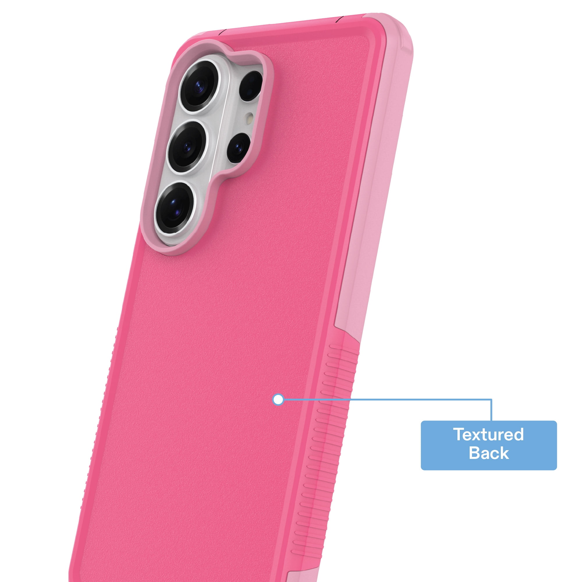 onn Magnetic Compatible Slim Rugged Phone Case for Samsung Galaxy S26 Ultra - Pink