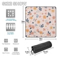 thumbnail image 3 of Flowers Leaves on Pink Beach Blanket Outdoor Picnic Blanket 78"x 78" Waterproof Foldable for Beach Camping Travel Hiking Grass Lawn Park, 3 of 5