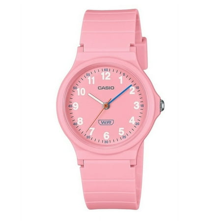 Casio Pop Analog Pink Bio Based Resin Strap Pink Dial Quartz LQ-24B-4B Women's Watch