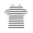 thumbnail image 6 of Efsteb Girls Tops Short Sleeve Striped Print Casual Soft Crew Neck Comfy Lightweight Cold Shoulder Tunic Shirts for Parties（White，11 Years）, 6 of 8