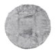thumbnail image 1 of Piel Oveja Falsa Zona Alfombra, Interior Suave Pelusa Alfombras para Dormitorio Piso, Sofá Gris claro 90 x 90 cm redondo, 1 of 8