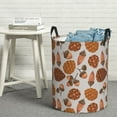 thumbnail image 6 of Fotbe Pinecone Autumn Pattern Pattern Laundry Basket with Handles, Waterproof Large Laundry Hamper, Wash Bag for Corner Dorm, Rolling Laundry Basket with Handles-Small, 6 of 6