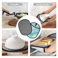 thumbnail image 7 of Naloa Blue Marble Silicone Pot Holders, Oven Mitts Heat Resistant Hot Pads, Non Slip Pot Holder for Kitchen Baking and Cooking 9.4 x 7.5 Inches, 7 of 7