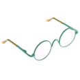 thumbnail image 1 of Accessoires de Poupée Lunettes Miniatures avec Monture en Métal Ronde pour Poupée de 12 Pouces Vert, 1 of 8