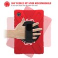 thumbnail image 7 of XYX Case for Samsung Galaxy Tab A8 10.5 inch SM-X200/SM-X205 with 360 Degree Rotating, Hand Strap, Shoulder Strap, Red, 7 of 7