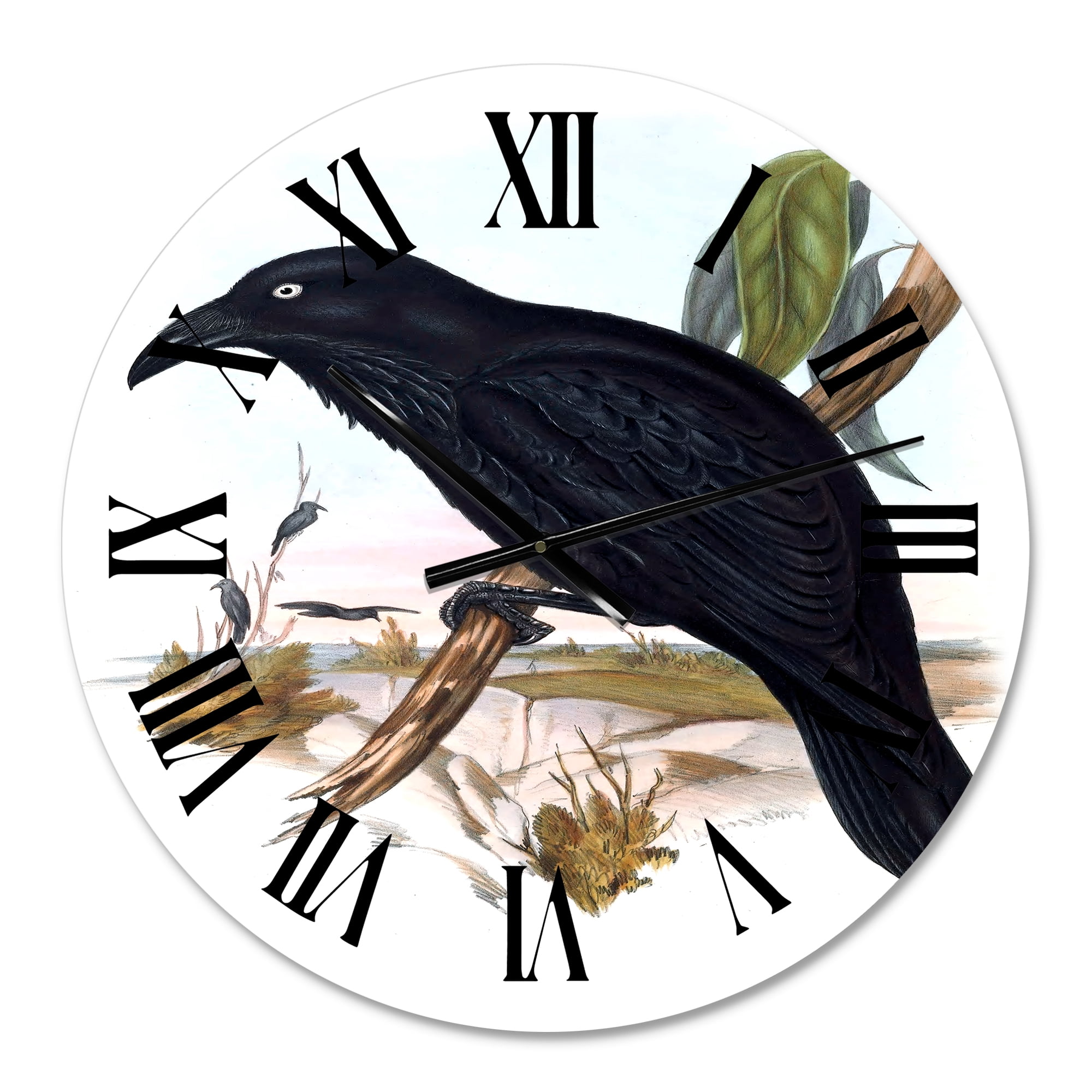 Designart 1 in Quartz Traditional Wall Clock