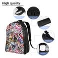 thumbnail image 5 of ZNDUO Travel Backpack, Vintage Colorful Graffiti Pattern Backpack for School, 16 inch Lightweight Bookbag, 5 of 8
