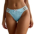 thumbnail image 2 of Byworldtasic Strappy Bikini Bottoms for Women Full Coverage Bathing Suit Swim Briefs Low Rise Bottom Cutout Swimsuit Bottoms, 2 of 8
