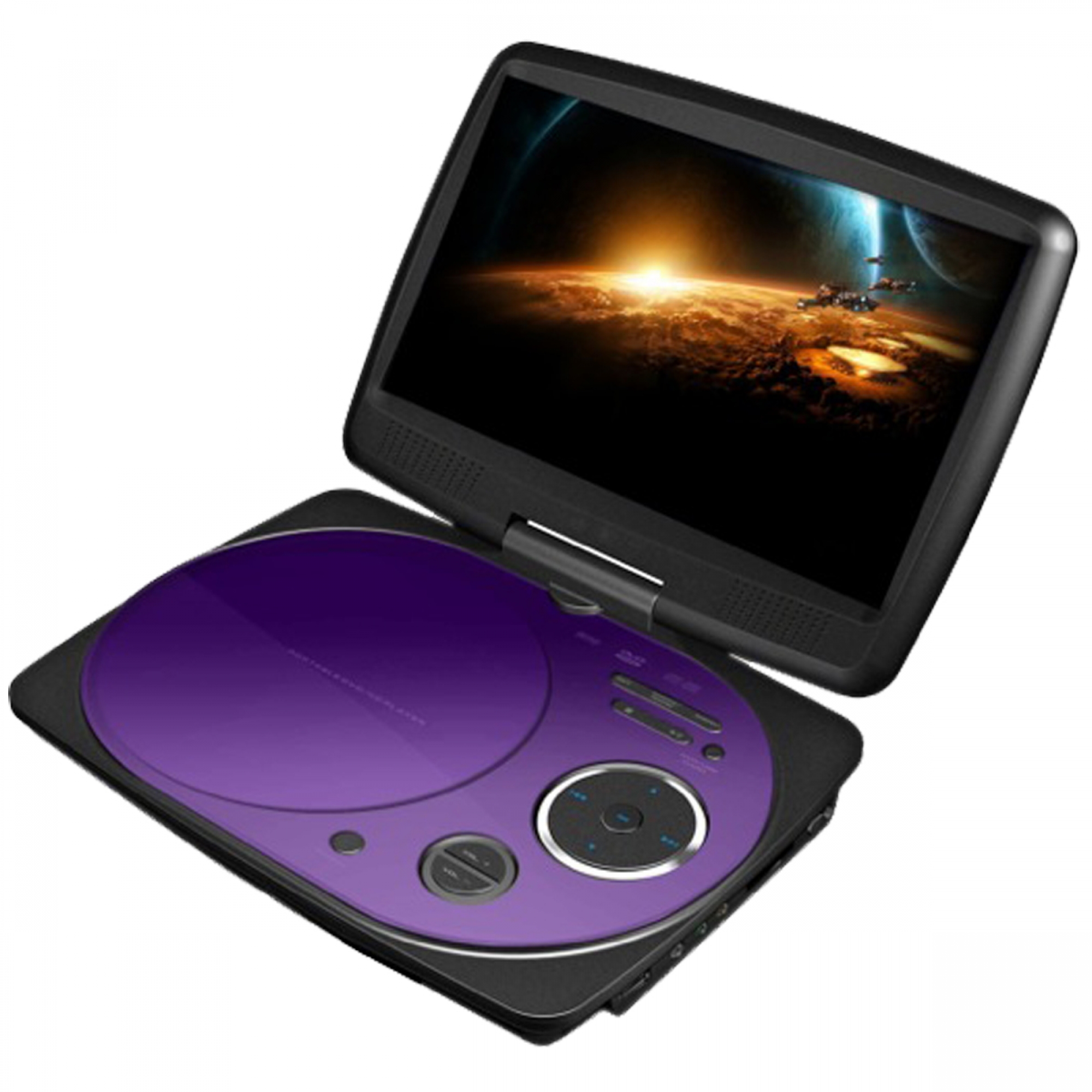 Impecca DVP916PU 9 Inch Swivel Portable Dvd Player Purple - Walmart.com