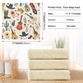 thumbnail image 3 of 6 Packs Cowboy Boot Hat Guitar Flower Kitchen Dish Towels Soft Absorbent Dish Cloths 11"x11", 3 of 9