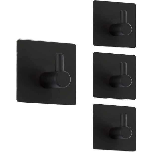 4 Uds. Gancho de pared sin taladro toallero de acero inoxidable 304 autoadhesivo toallero de baño y cocina gancho de acero inoxidable gancho adhesivo fuerte