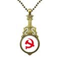 thumbnail image 1 of Placa de comunista chino simbolo rojo Collar Guitarra Antigua Joyería Música Colgantes Unbranded M, 1 of 3