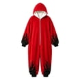 thumbnail image 4 of UJNDER Cute Romper Halloween Themed Hooded Romper for Boys Cozy Piece Outfit with Print Design for Toddlers and Kids,Red,4-5 Years, 4 of 6