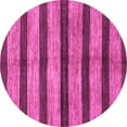 thumbnail image 1 of Ahgly Company Indoor Round Oriental Pink Modern Area Rugs, 5' Round, 1 of 4