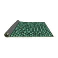 thumbnail image 2 of Ahgly Company Indoor Rectangle Abstract Turquoise Blue Modern Area Rugs, 2' x 5', 2 of 4