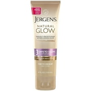 Jergens Natural Glow 3 Days to Glow Moisturizer, Fair to Medium 4 oz (Pack of 4)