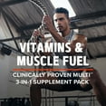 thumbnail image 2 of GNC AMP Men’s Strength Vitapak Program, 3 Products in 1 Pack, Absorbable Creatine, Mass Building, Power Muscles, Anabolic Primers, Testosterone Boost, Proven Ingredients, Multivitamin, 30-Day Supply, 2 of 8
