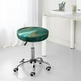 thumbnail image 7 of Fotbe Green And Gold Marble Stool Covers Round,Waterproof Round Bar Stool Covers Bar Chair Covers Washable Stool Cushion Slipcover for 12-14 Inch Chair-12 inch, 7 of 7