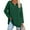 #1 Green, variant on SHIBEVER Womens Long Sleeve Oversized T Shirts Loose Casual V Neck Tunic Tops Soft Blouse Fall Tops for Women Pullover Sweatshirts Solid Color Green Size M
