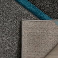 thumbnail image 4 of SAFAVIEH Hollywood Gorden Abstract Runner Rug, Grey/Teal, 2'3" x 6', 4 of 7