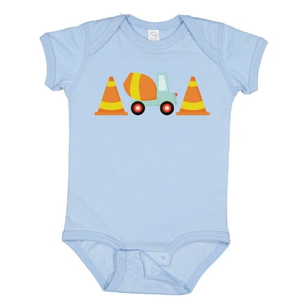 

Inktastic Cement Mixer Construction Gift Baby Boy Bodysuit