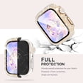 thumbnail image 2 of Compatible with iWatch Accessories with Built-in Tempered Glass Screen Protector Bling Crystal Diamond Rhinestone Full Protective Bumper Cover for Women Man(40mm,Rose Gold), 2 of 5