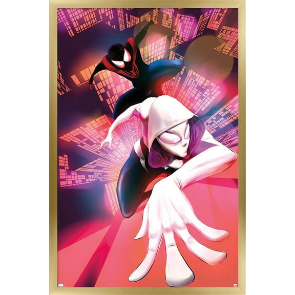 Marvel Comics - Ghost Spider - Spider-Gwen #18 Wall Poster, 14.725" x 22.375", Framed