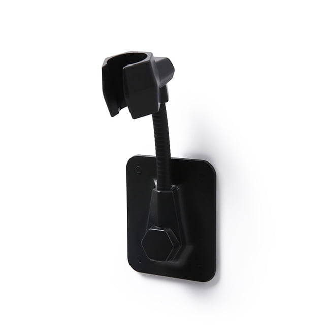 Soporte para cabezal de ducha de mano, soporte para rociador, sin perforaciones, para baño, color negro